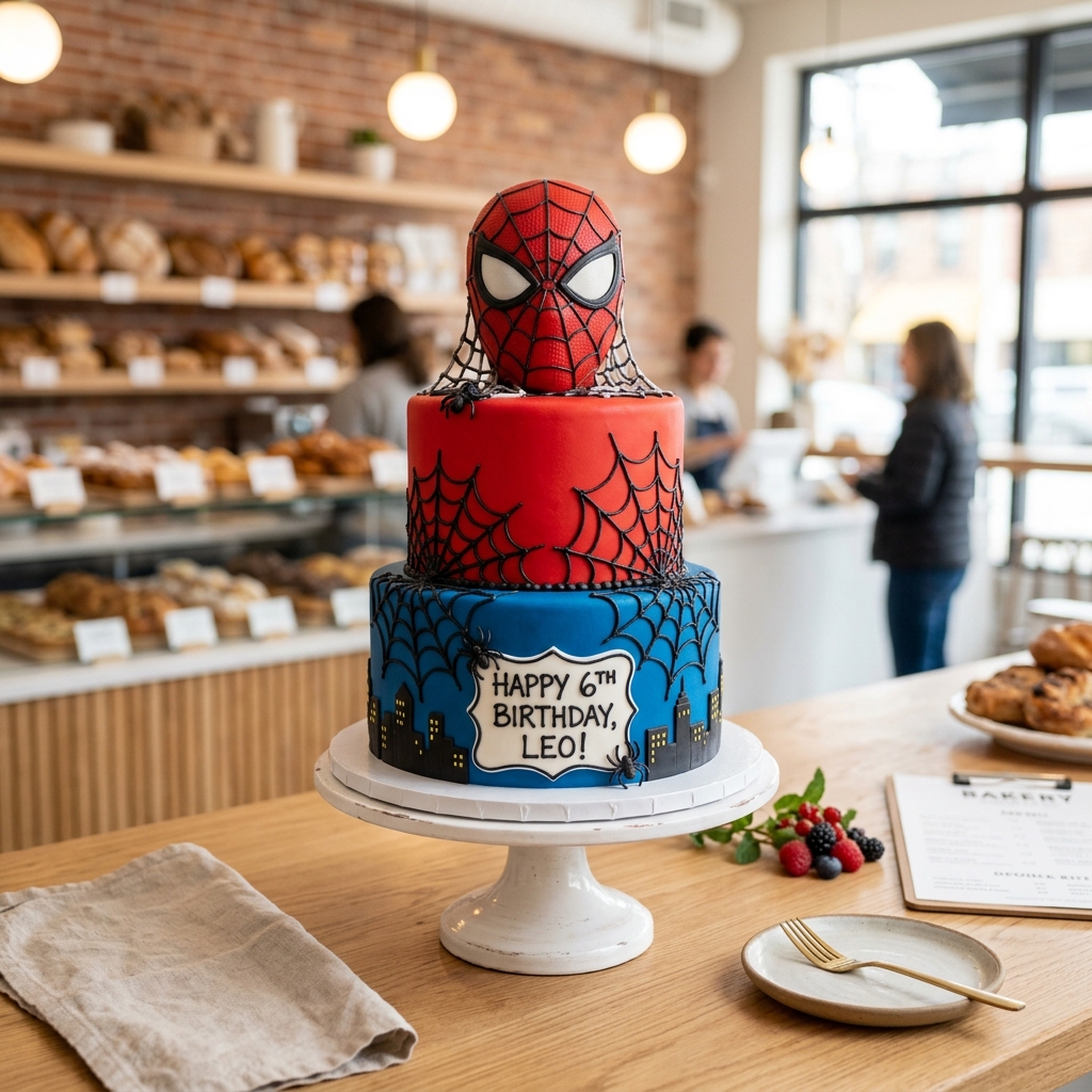 Spider-Man Themed Cake